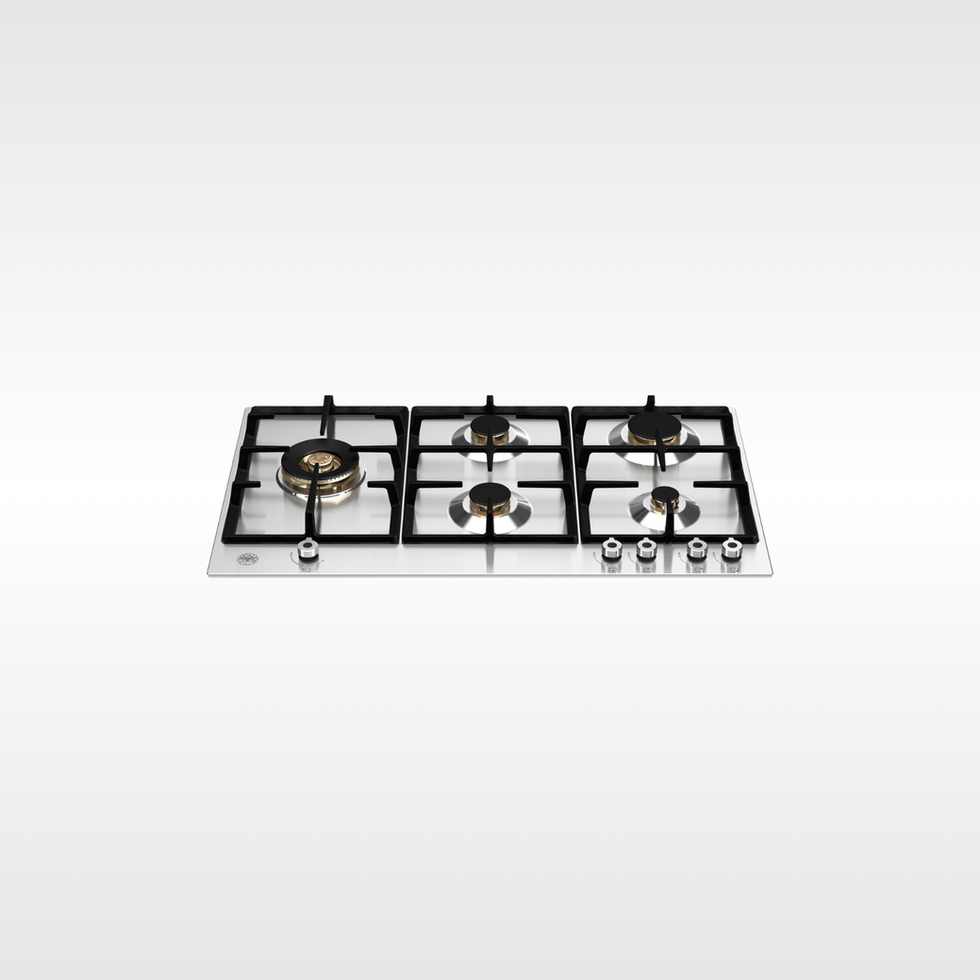 Cooktop Bertazzoni professional a gás 5 queimadores dual flame 89cm inox 220V