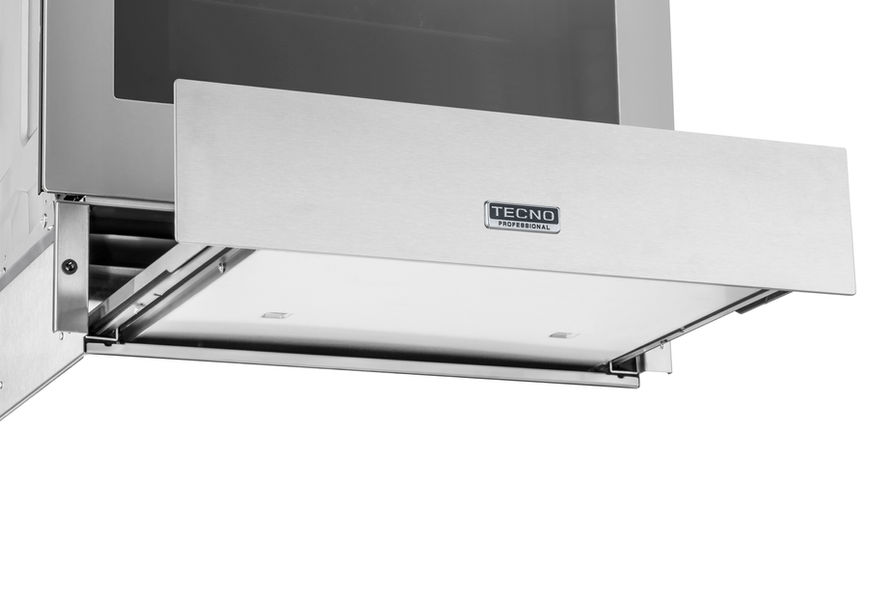 Detalhe do logotipo da Tecno com fundo branco.