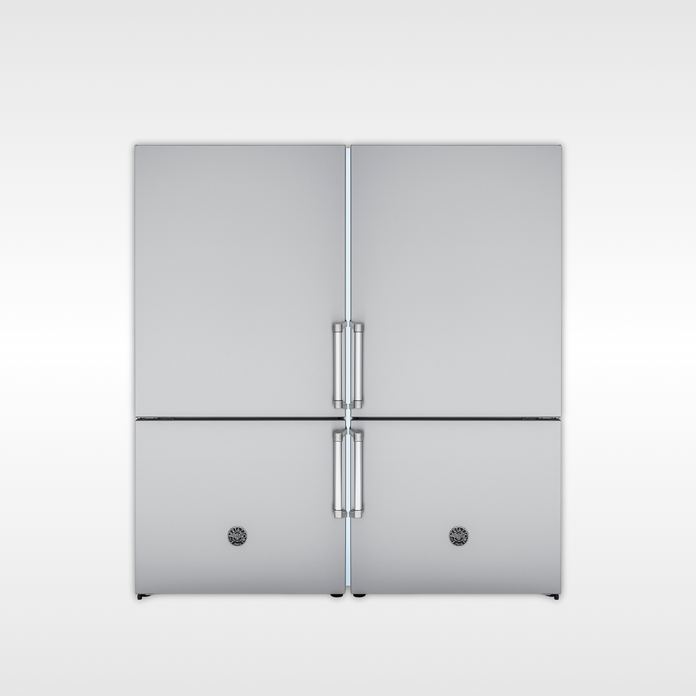 Refrigerador Bertazzoni duo master bottom freezer 1.002L 164cm inox 127V