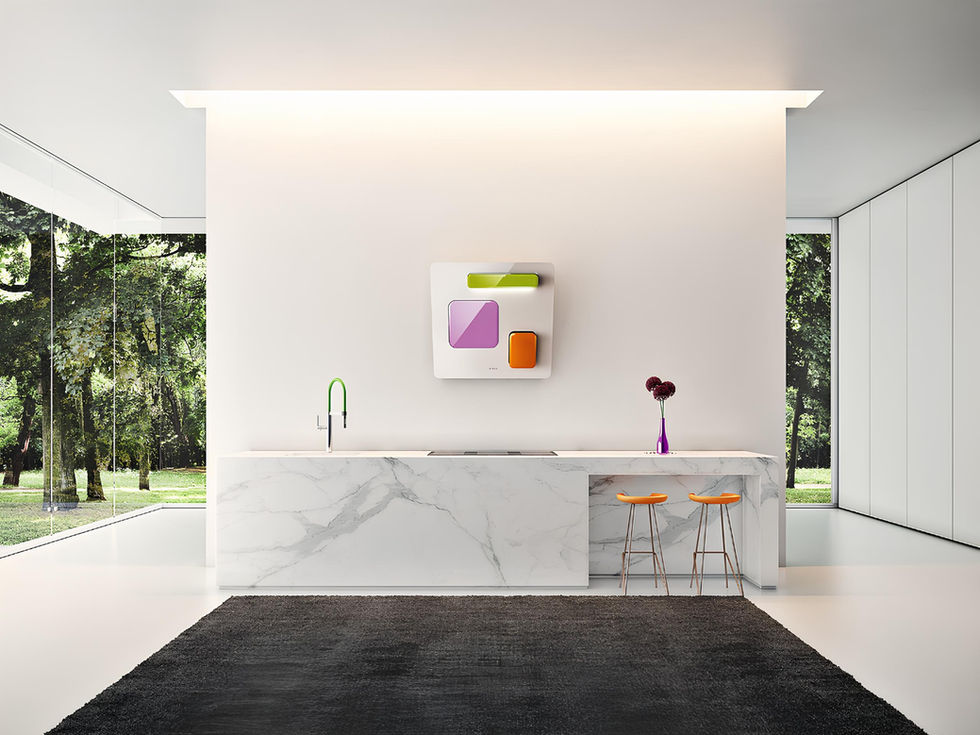 Potente e Silenciosa: sua aspiração de 900m3/h equivale a 1200m3/h das coifas tradicionais com baixos níveis de ruído.