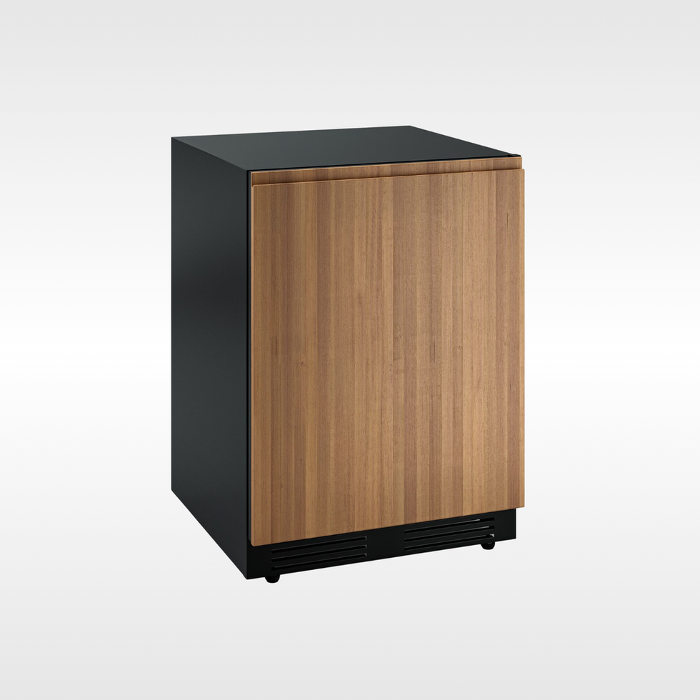 Adega Tecno com porta para revestir de embutir 43 garrafas 2 zonas 60cm 220V.