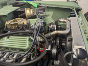 Modernized 1972 Bronco engine bay by FFR Fabrication and Repair