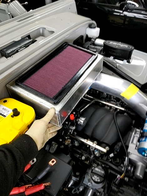 Air box for air filter on the Custom built FJ Cruiser By FFR Fabrication & Repair