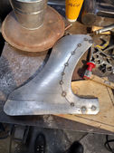 Custom side window frame for 1959 Jaguar XK150 by FFR Fabrication