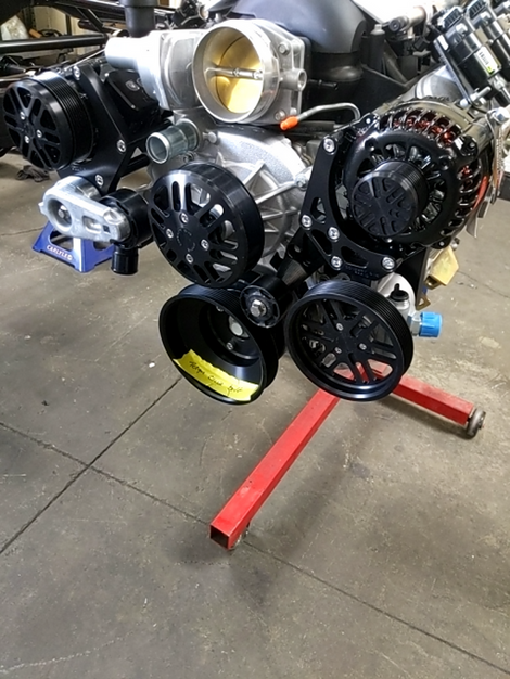 LS3 engine with an upgraded cam and valvetrain tuned for low-end torque by FFR Fabrication & Repair