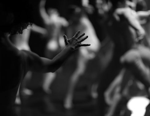 Blurry Image of Dancers
