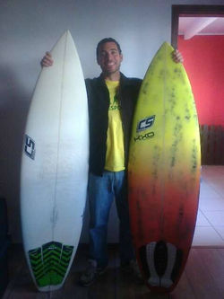 surfer Guilherme Bernardini costa sul boards