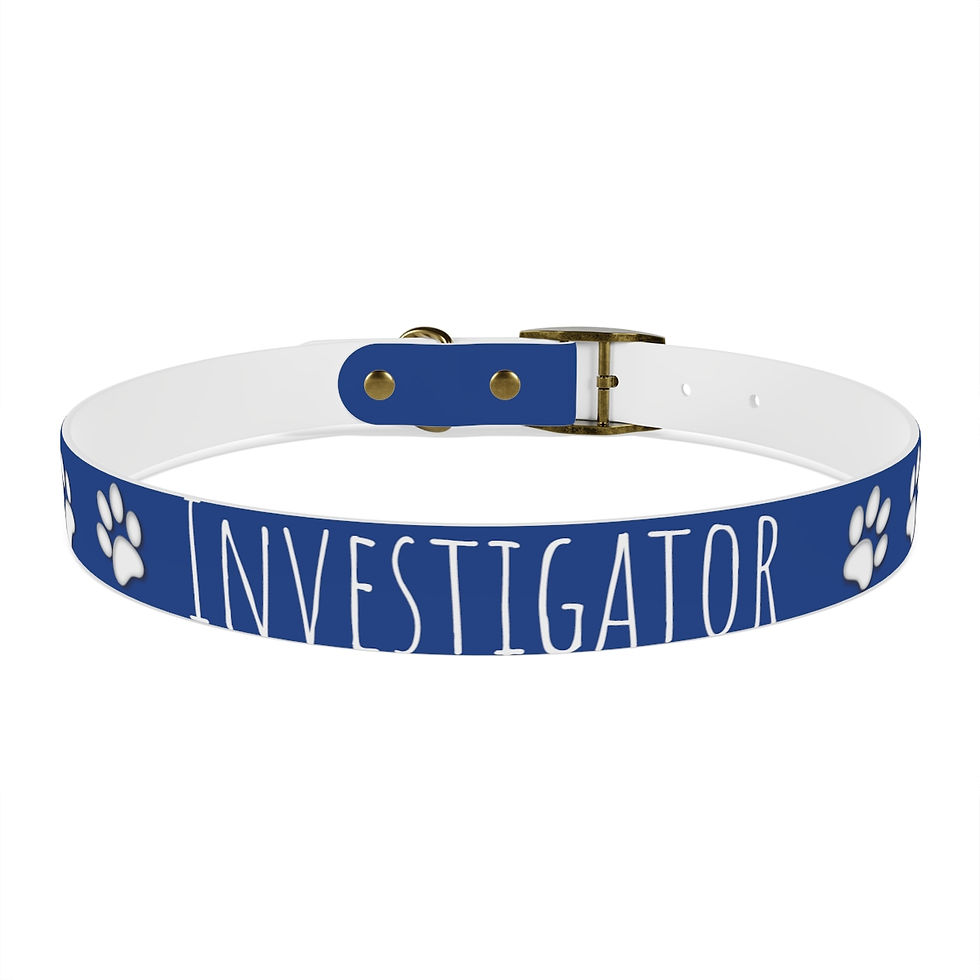 Thumbnail: COLLAR 4 SIZES Paws Paranormal BLUE