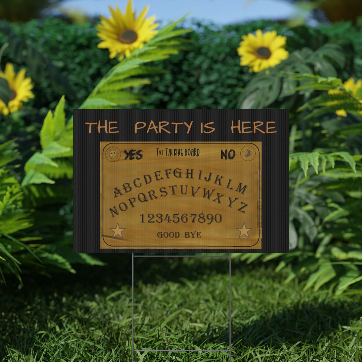 TALKING BOARD PARTY  Yard Sign