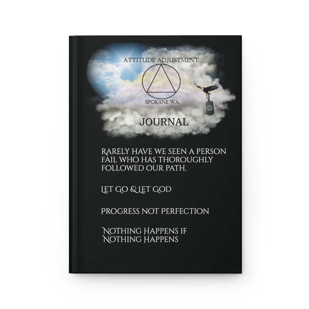 Recovery Hardcover Journal BLACK Matte
