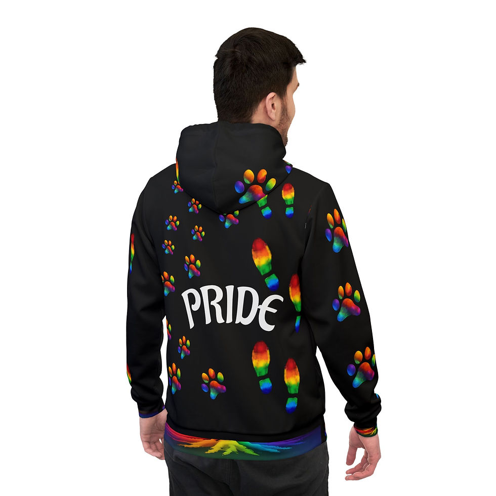 Thumbnail: Rainbow PRIDE Hoodie, Unisex- LGBTQ + Pride 