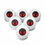 Thumbnail: EYE BALL Ping Pong Balls, 6 pcs