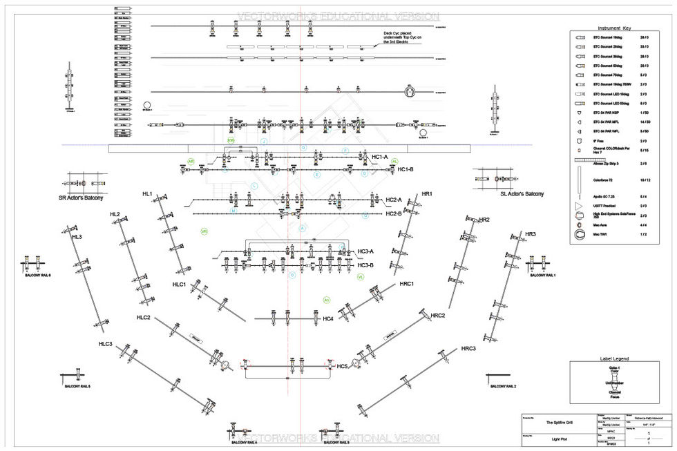 Final Light Plot