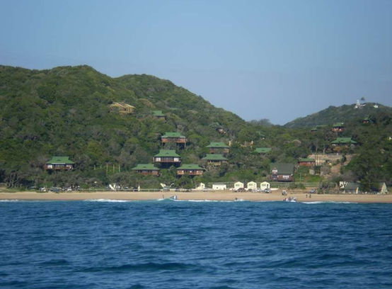 Mar e Sol accommodation on the hillside views from the boat