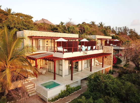 The luxury seaside accommodation at Bahia Mar hotel in Mozambique