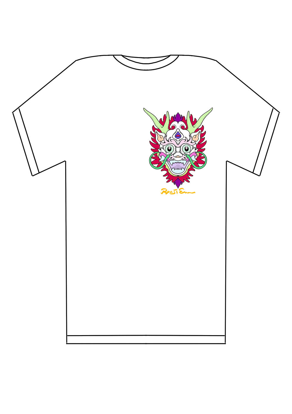 サムネイル： Tシャツ 龍治苑マーク  　　　T-shirt RyujiEnn Mark