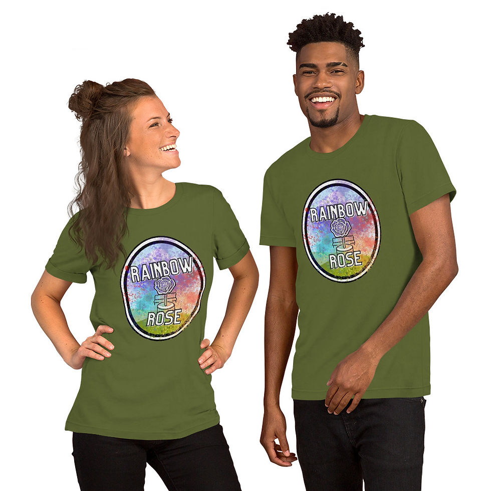 Thumbnail: Rainbow Rose Unisex Shirt