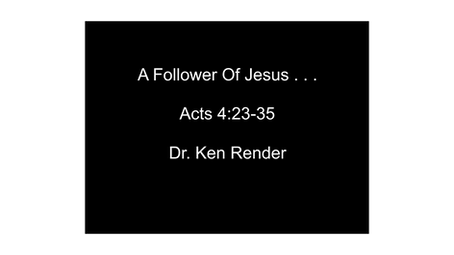 A Follower Of Jesus . . .
