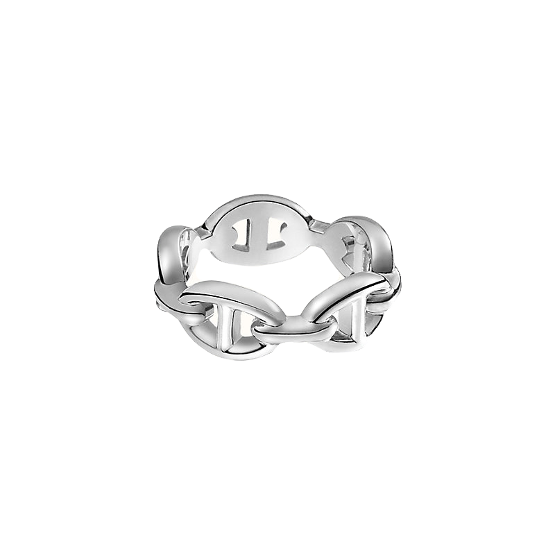 HERMES Chaine d'ancre Enchainee ring, small model
