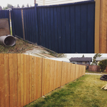 Wood Fence Build