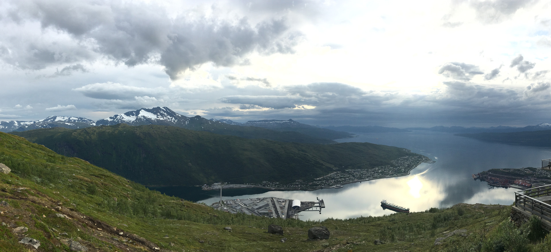 View of the Fjord of Narvik, Norway