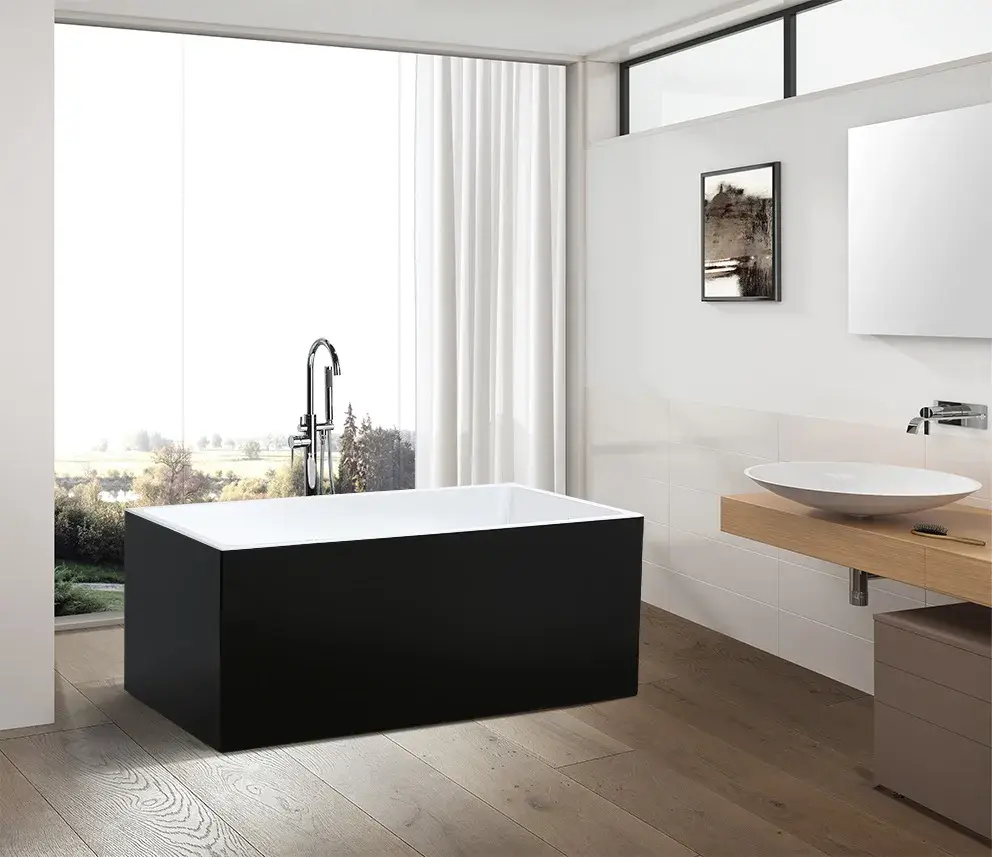 Cube Bath Black