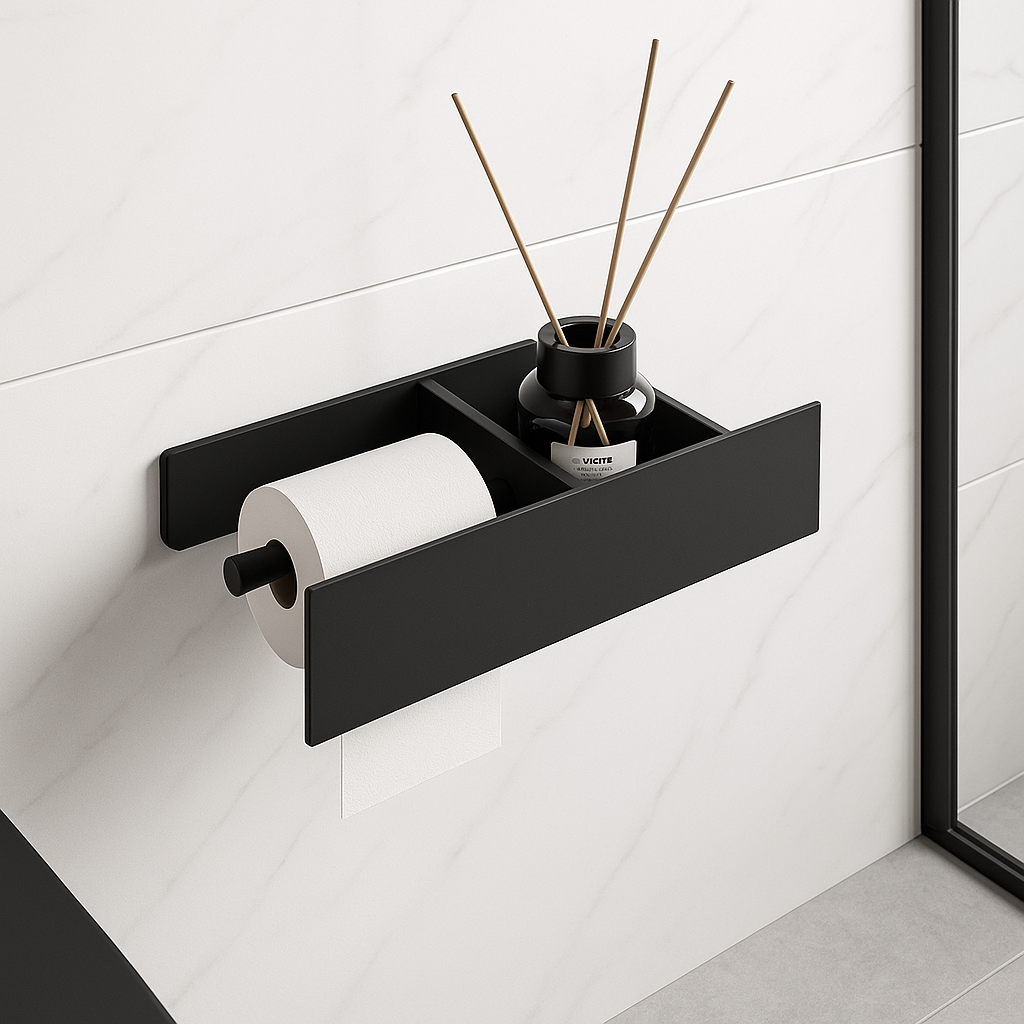 Forma+™ Toilet Roll Holder and Shelf