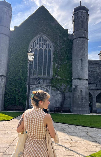 Guided tour group in Galway city center