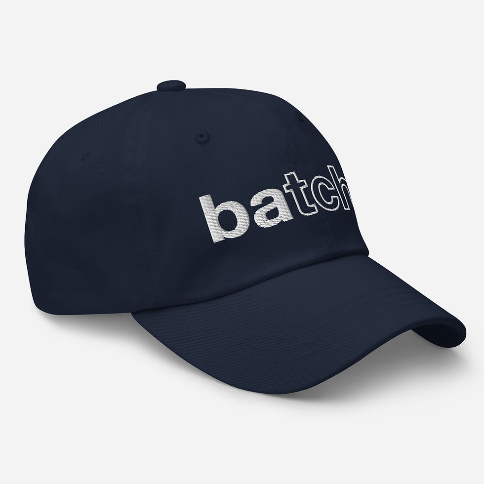 Thumbnail: batch. White-on-Writes Dad Hat