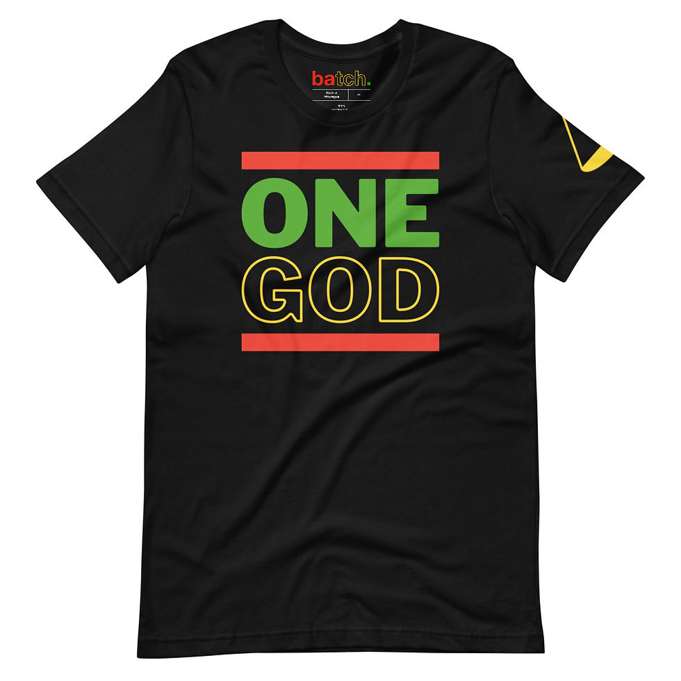 Thumbnail: ONE GOD "batch. of Cierra Llanea" Short-Sleeve Unisex T-Shirt (Black)