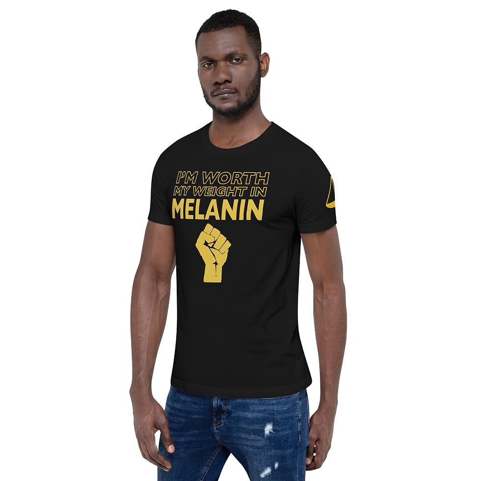 Thumbnail: Melanin + Gold Short-Sleeve Unisex T-Shirt