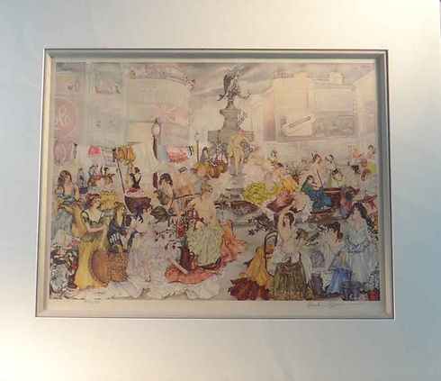 Russell Flint, Cecilia Green in Piccadilly Circus