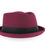 Thumbnail: CLOTHERA Pork Pie Hat for Men/Women, Short-Brim Flat Top Hat
