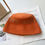 Thumbnail: CLOTHERA Fashion Winter Knit Solid Bucket Hat for Women (Orange)