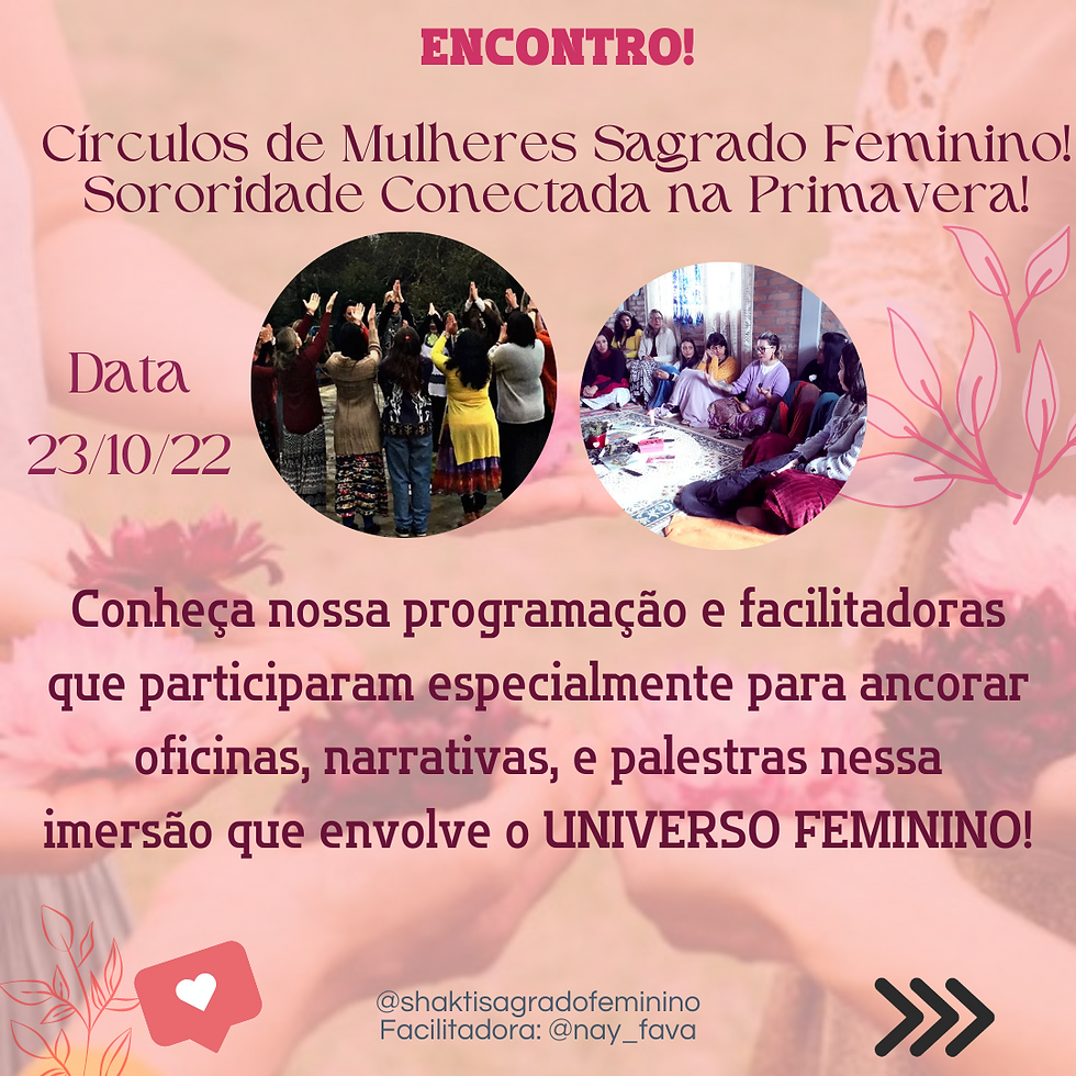 Circulo de mulheres sagrado feminino