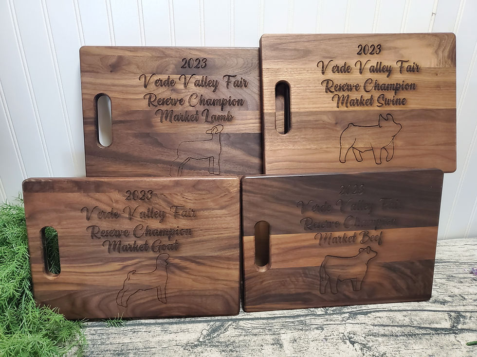 Thumbnail: Dark Wood Monogram Cutting Board