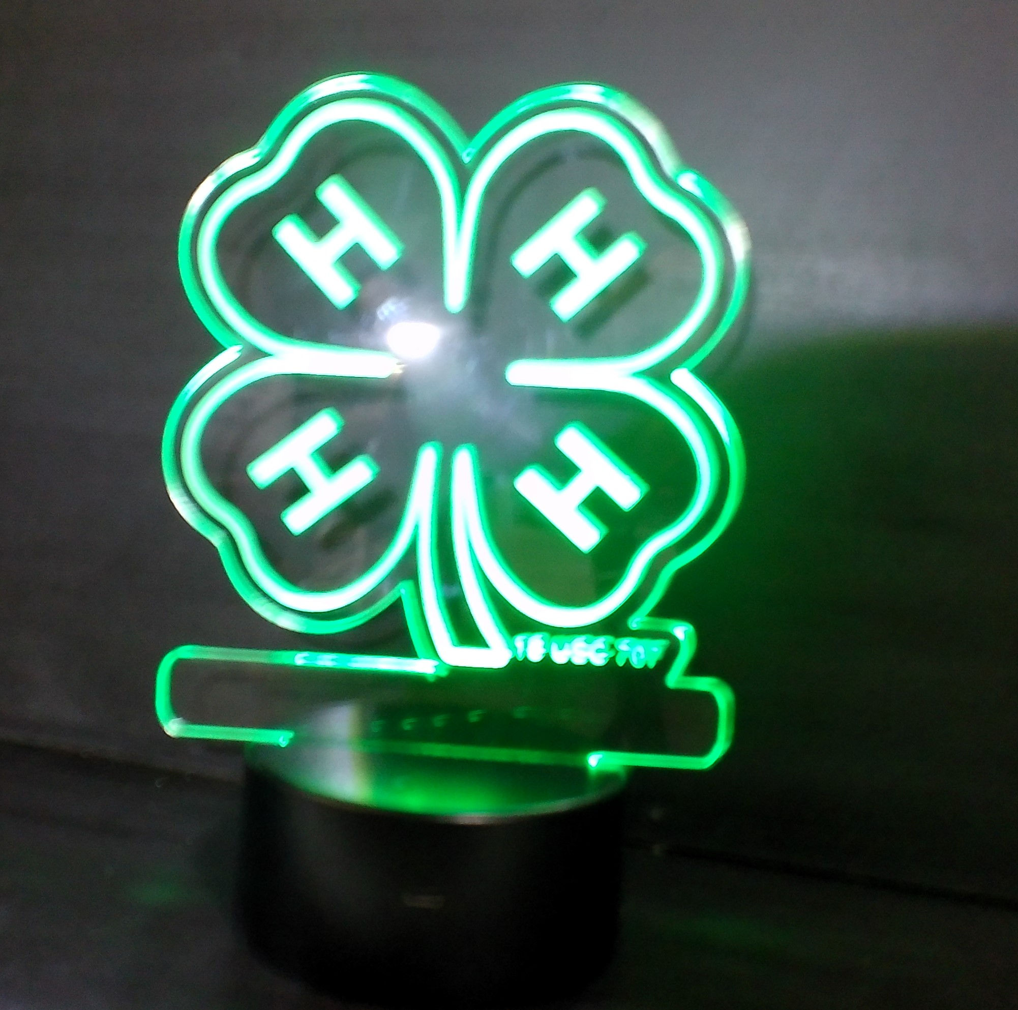 Custom logo LED light up night light or award