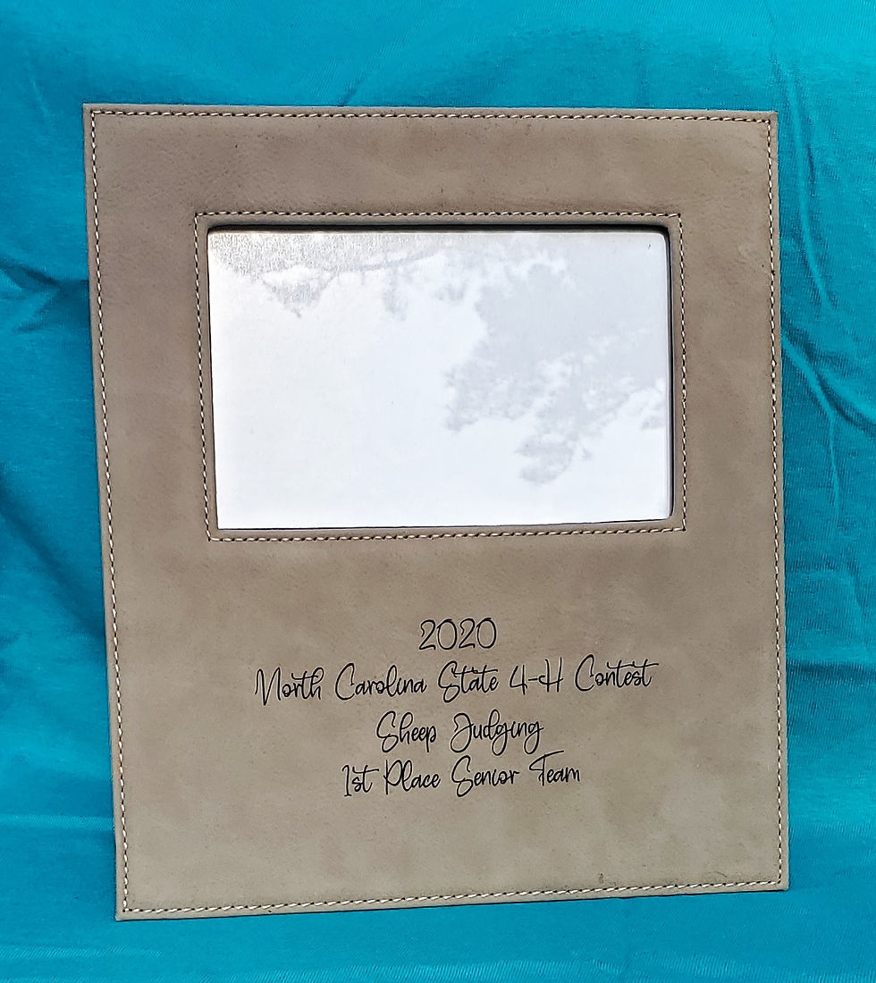 Thumbnail: Leatherette Photo / Picture Frame Award / Gift /Keepsake