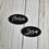 Thumbnail: Faux Leather Oval Custom Name Tag Magnet