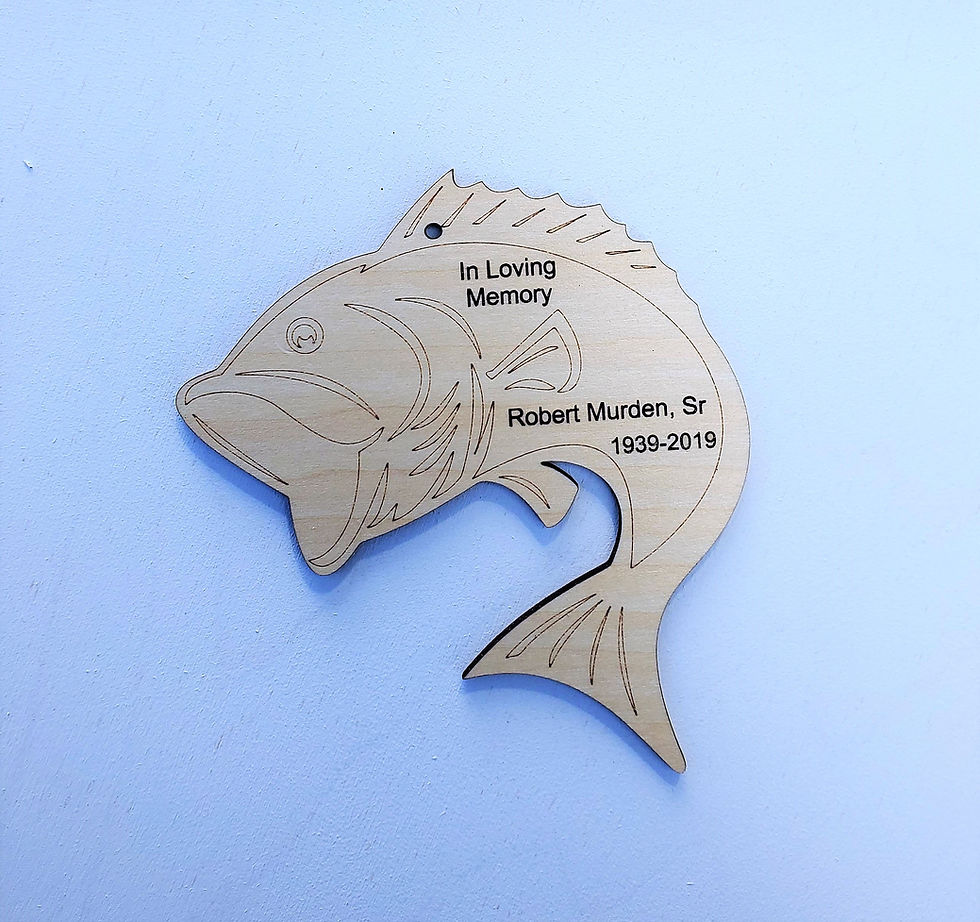 Bass Fish Personalized Ornament