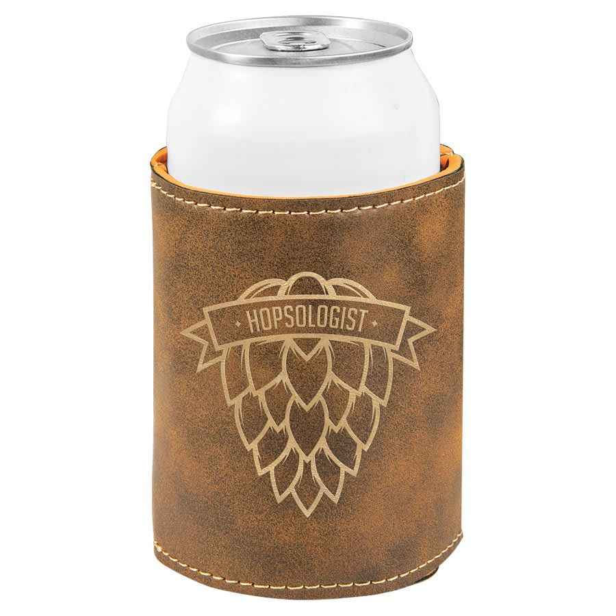 Thumbnail: Custom Beverage Can Cooler Faux Leather