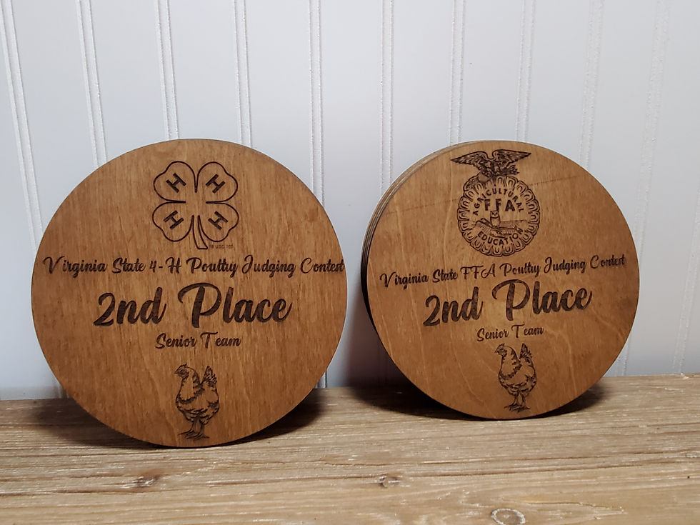 Thumbnail: Small Round Livestock Engraved Award