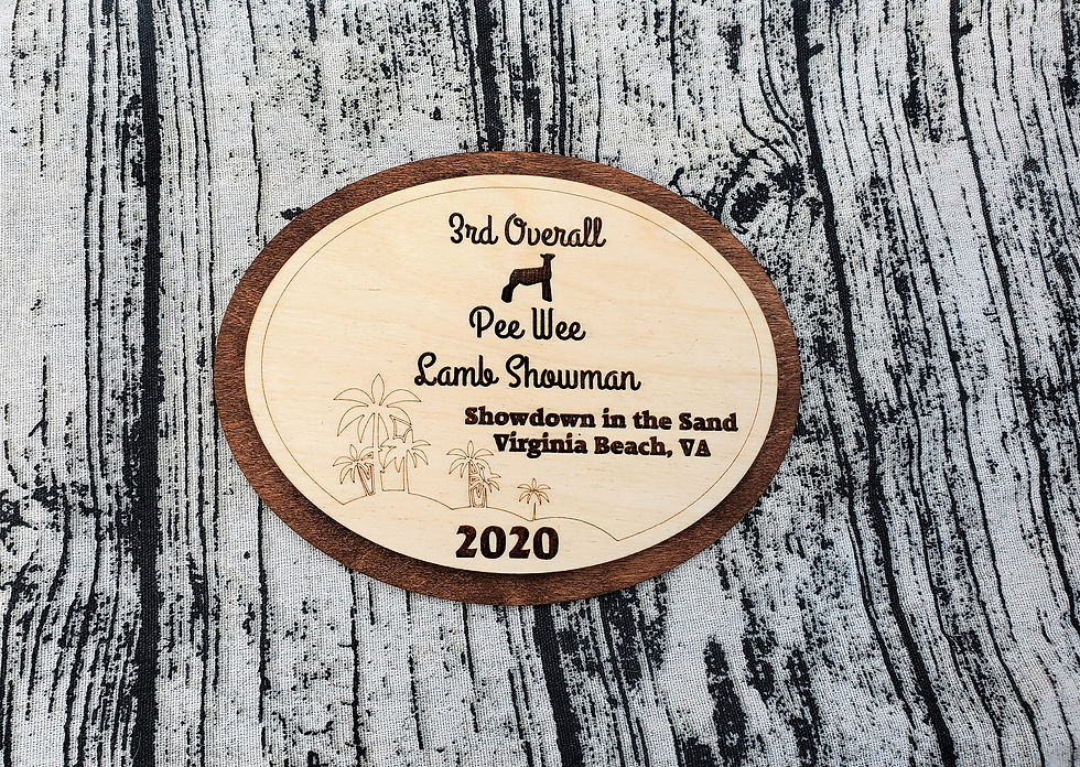 Thumbnail: Layered Oval Livestock Award