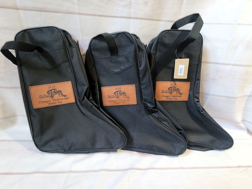 Boot bag rodeo award