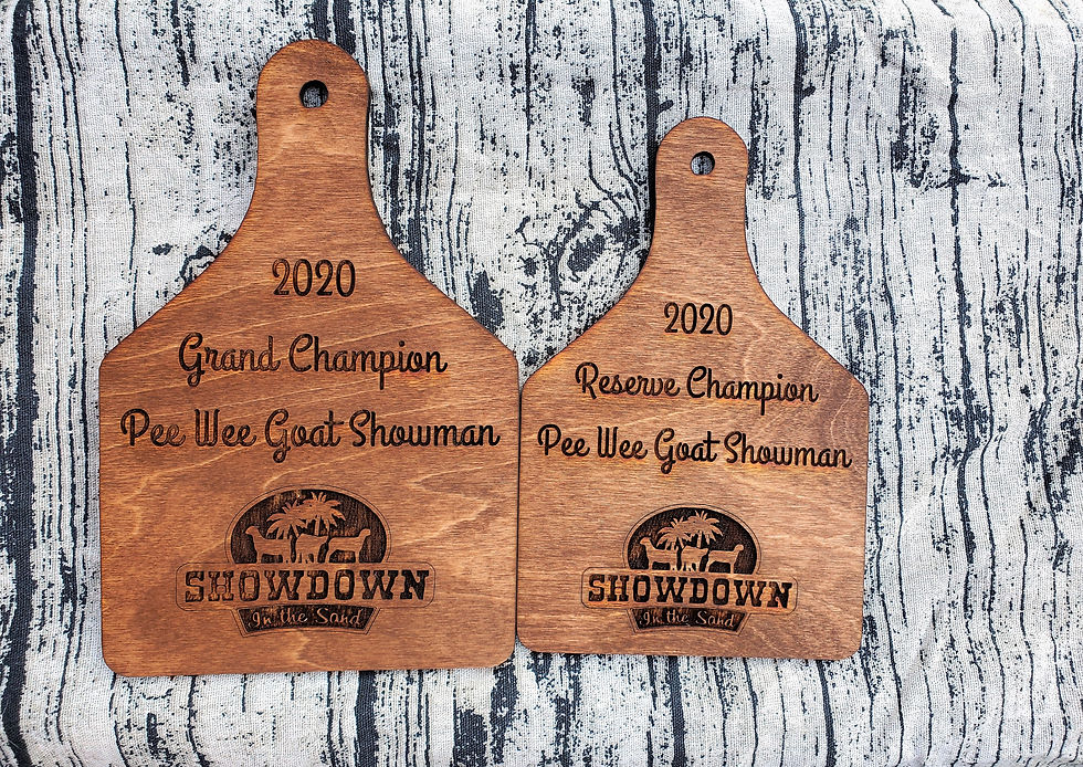 Thumbnail: Wooden Ear Tag Livestock Award
