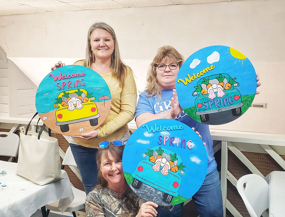 Thumbnail: DIY Welcome Spring Bunny Truck Door Hanger Sign