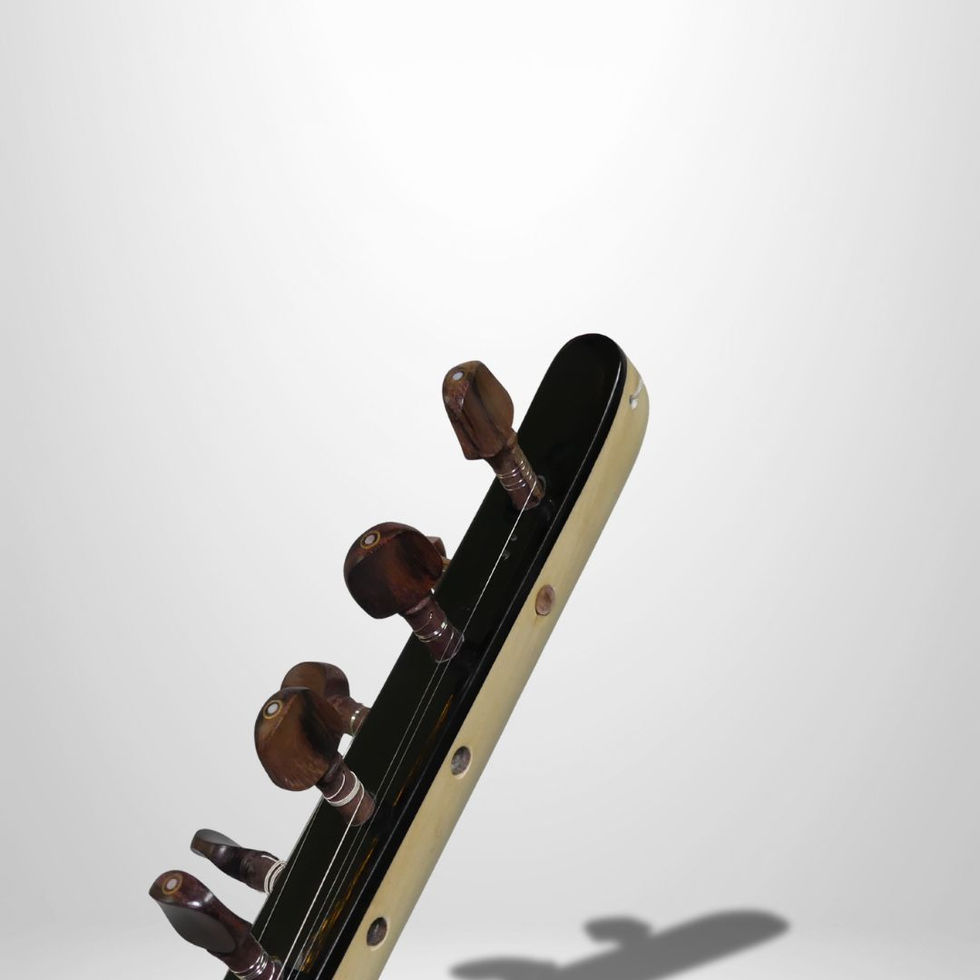 Saz Baglama Seitenansicht rote Zeder Decke Instrument