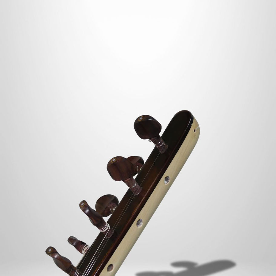 Saz Baglama Seitenansicht rote Zeder Decke Instrument