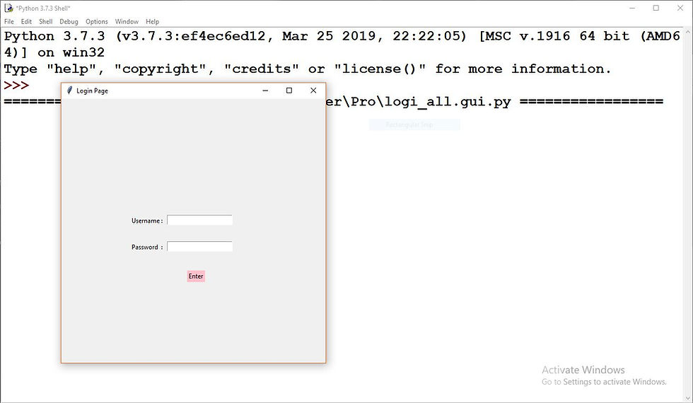 Login System with Python GUI and MySQL