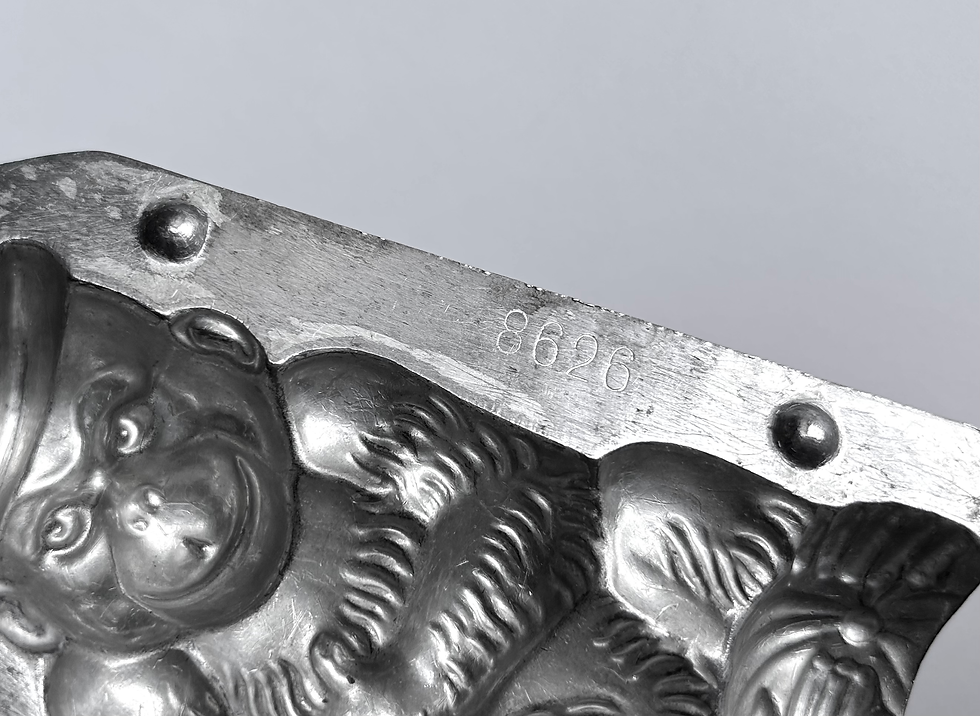 Miniaturbild: Seltene antike Schokoladenform AFFE MIT HUT, ca. 13 cm